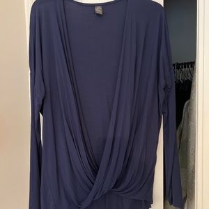 PRANA open front violet top